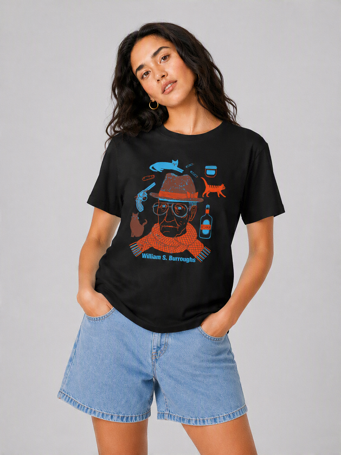 Playera William Burroughs - Symbolic Portrait