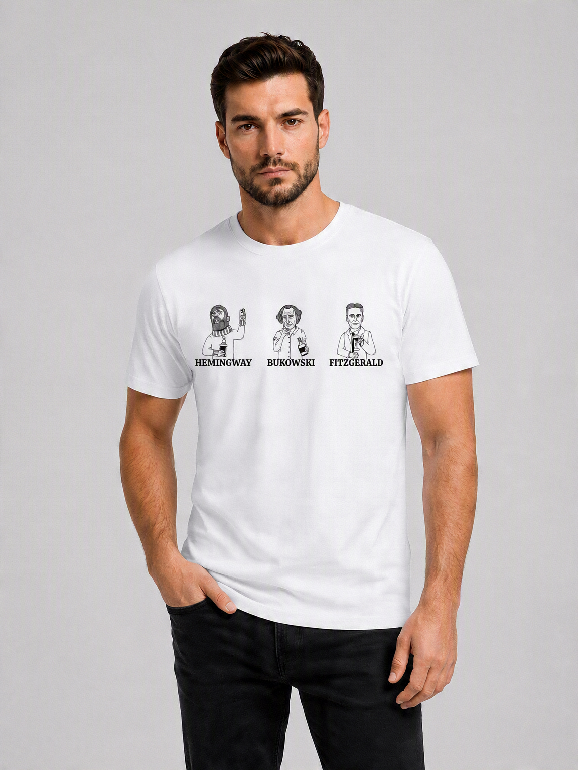 Hemingway, Bukowski, Fitzgerald