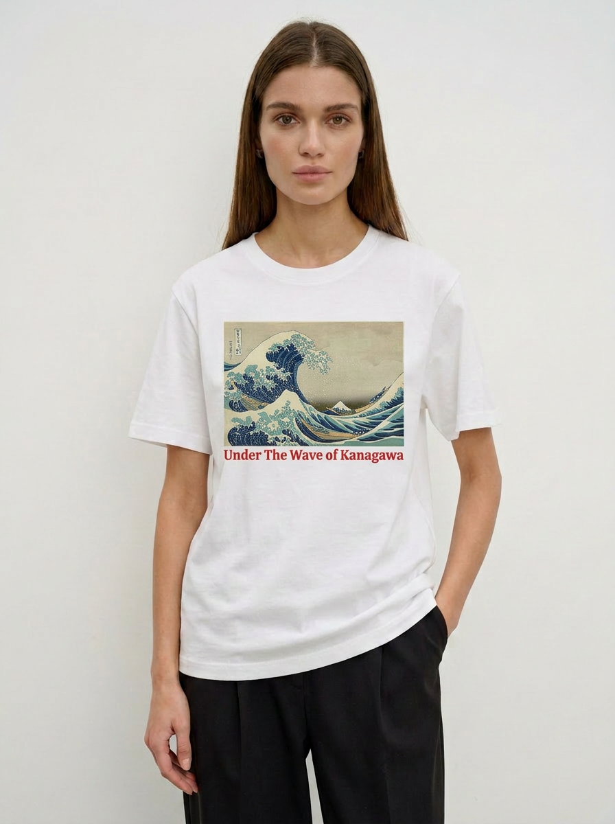 Playera Under The Wave Of Kanagawa