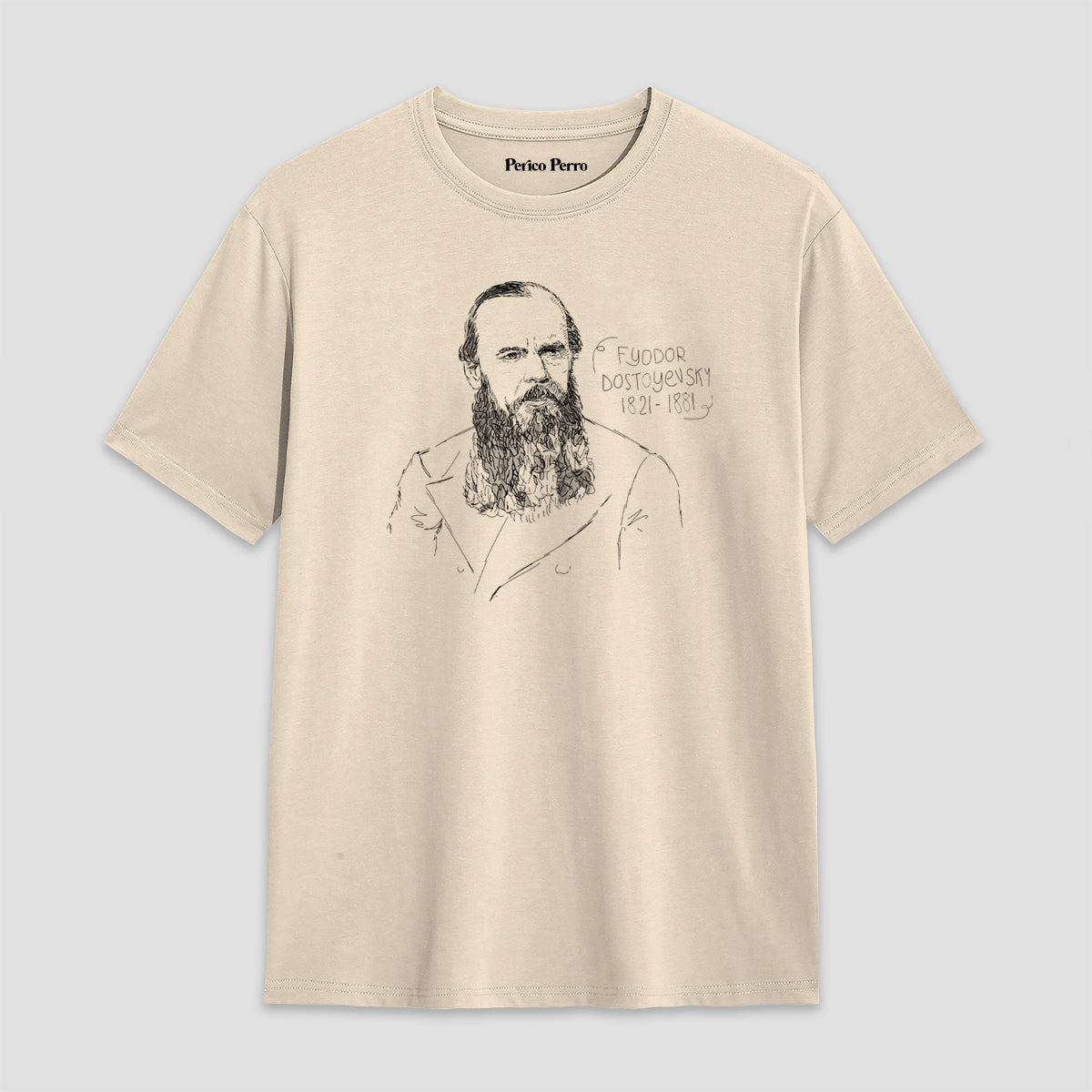Playera Fiódor Dostoyevsky - Minimalista