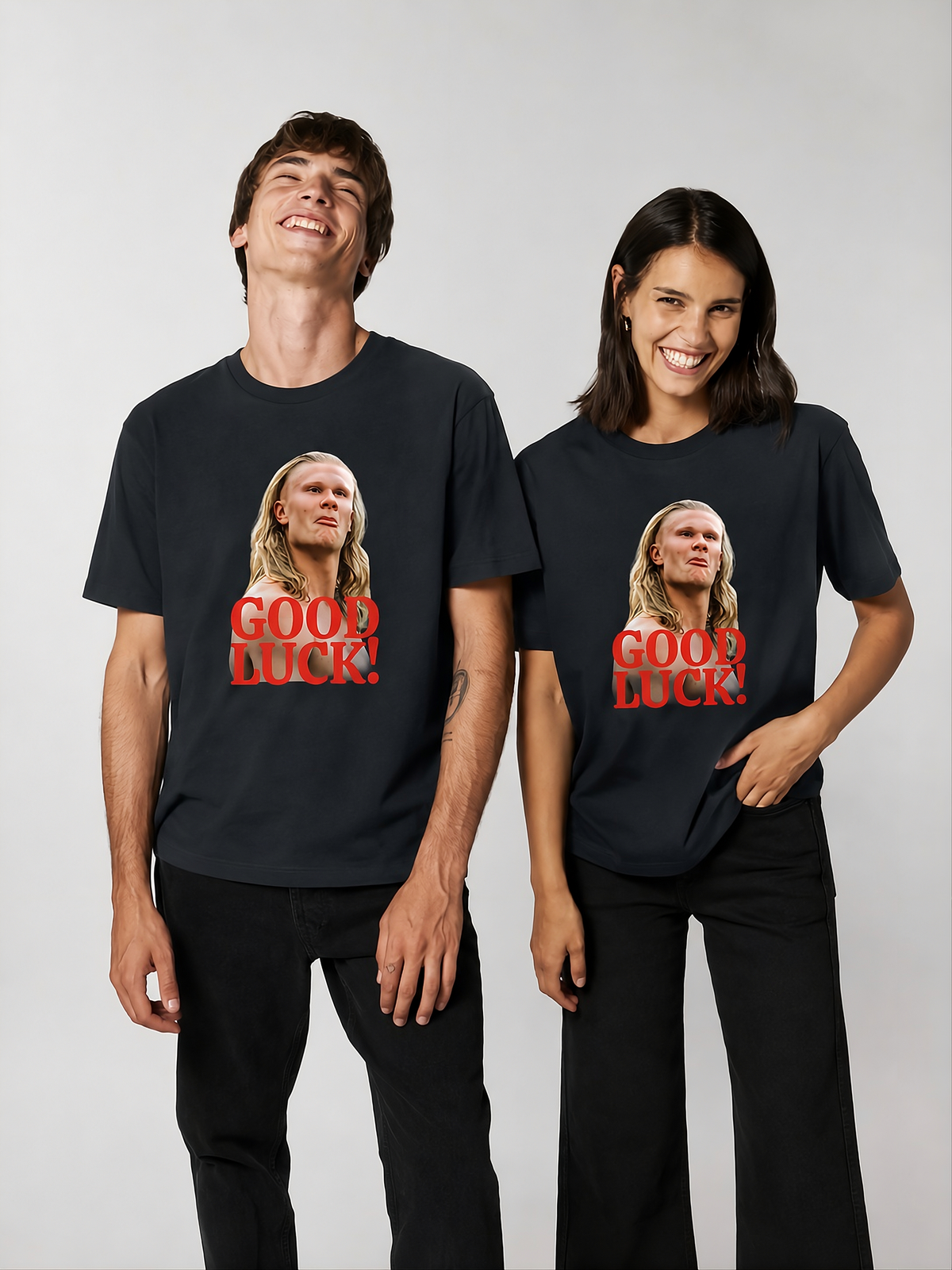 Playera Erling Haaland Good Luck!