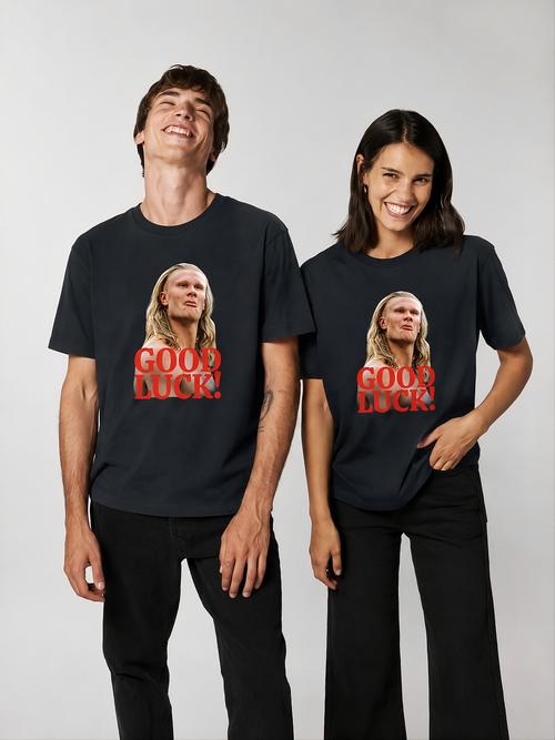 Playera Erling Halland Good Luck!