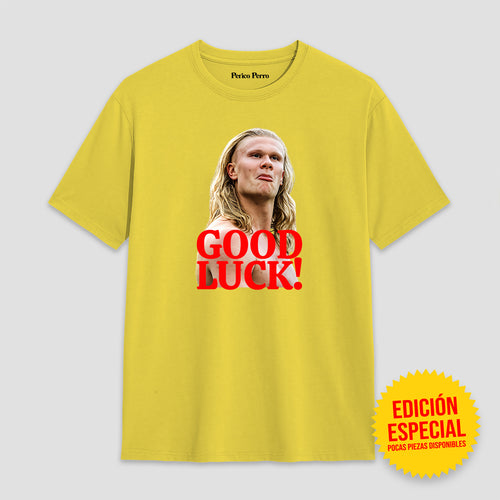 Playera Erling Halland Good Luck!
