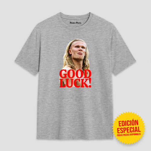 Playera Erling Halland Good Luck!