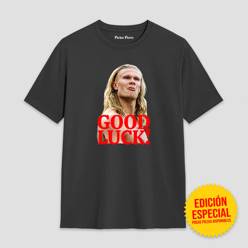 Playera Erling Halland Good Luck!