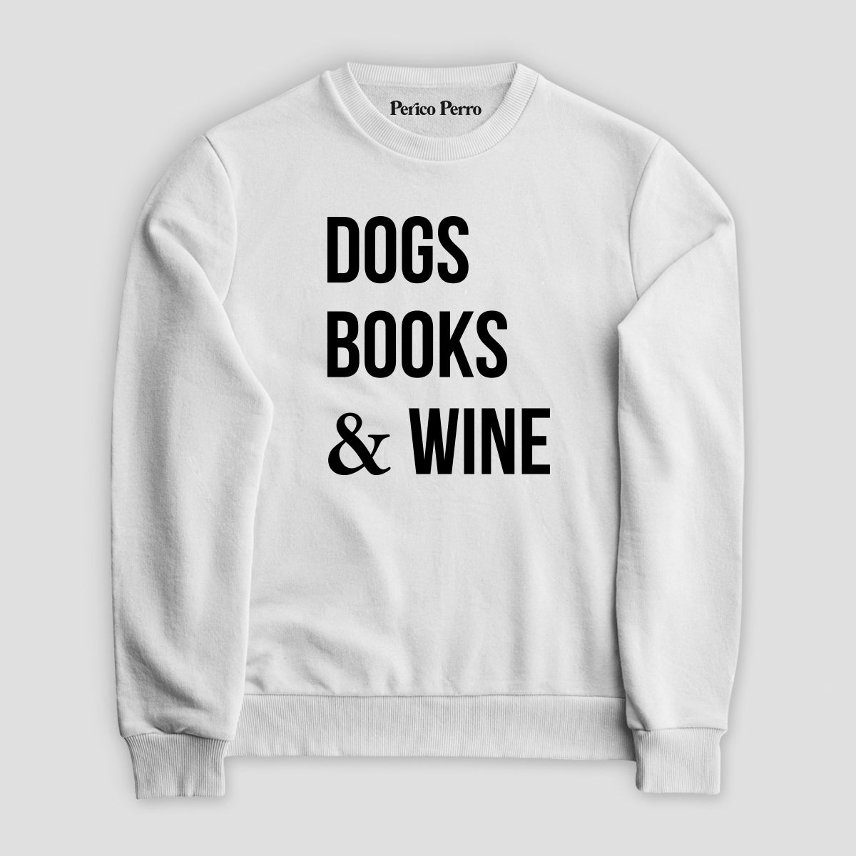 Sudadera Dogs, Books & Wine